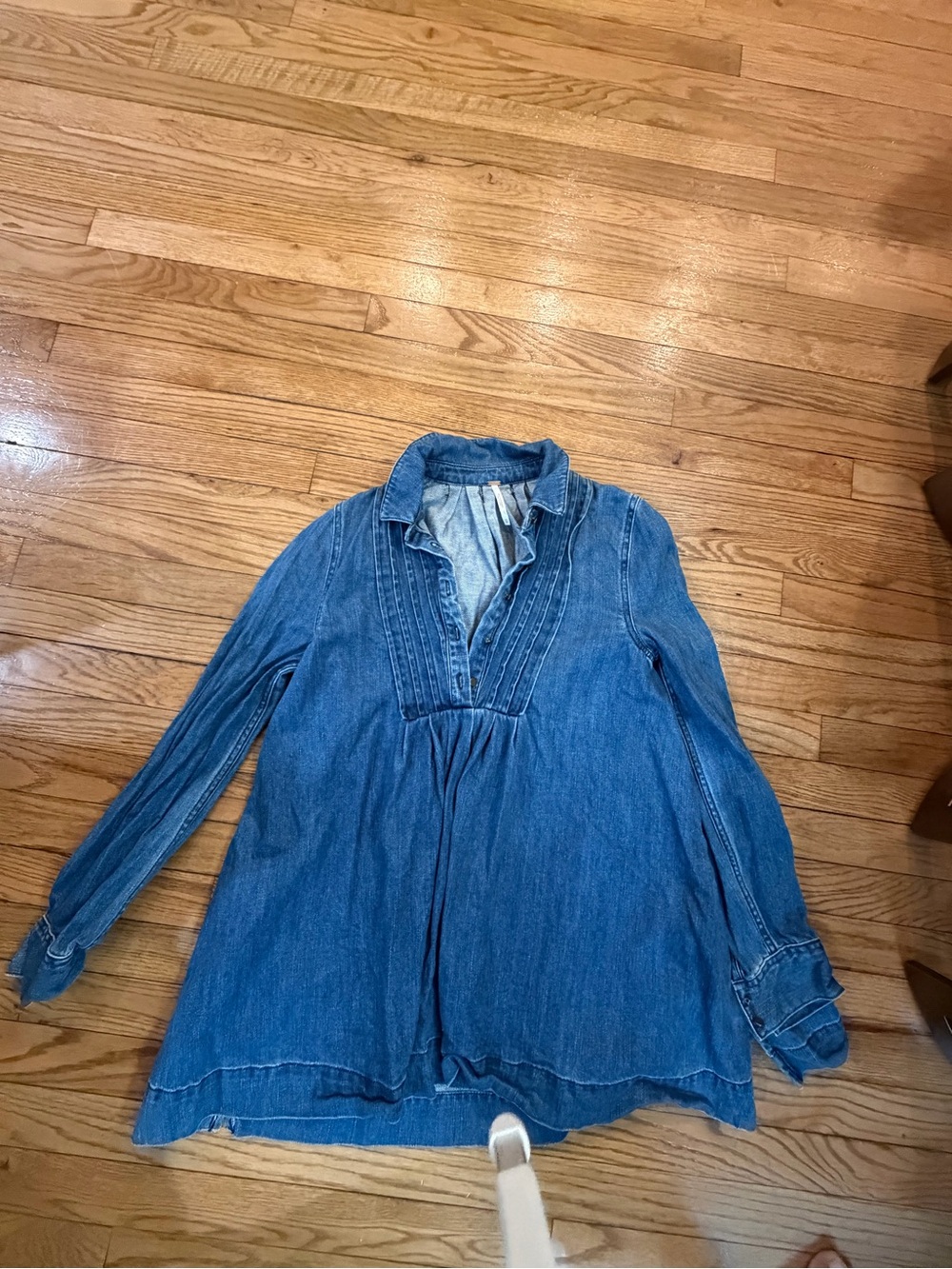 Free People Blue Denim Mini Dress